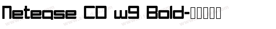 Netease CD w9 Bold字体转换